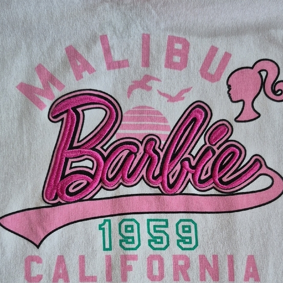 Barbie White and Pink Short Sleeve Tee - Picture 3 of 5